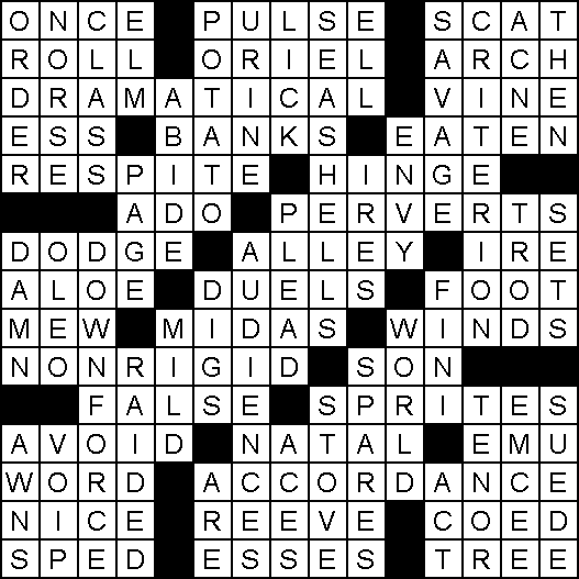 Solution for Crossword Puzzle of March 13, 2024