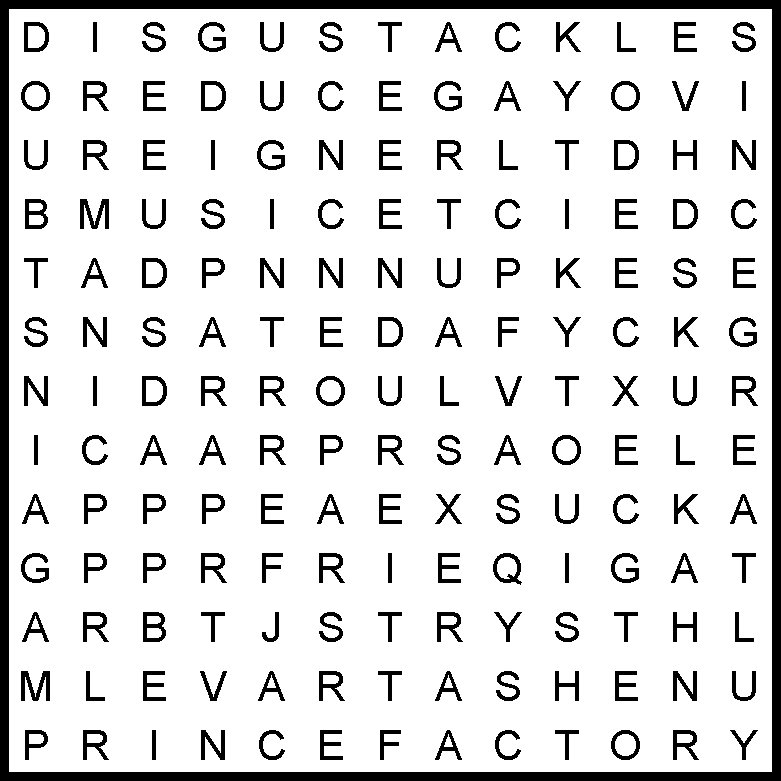 Word search for February 12, 2024